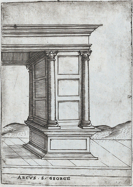 Formerly attributed to Master G.A.:Arcus in Provincia from a-16x12"(A3) Poster
