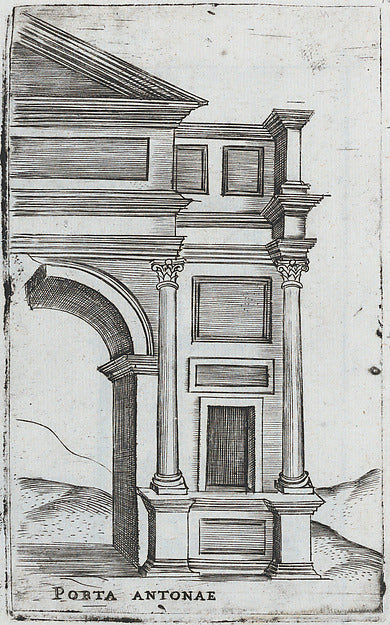 Formerly attributed to Master G.A.:Palatium Maius Ro from a -16x12"(A3) Poster