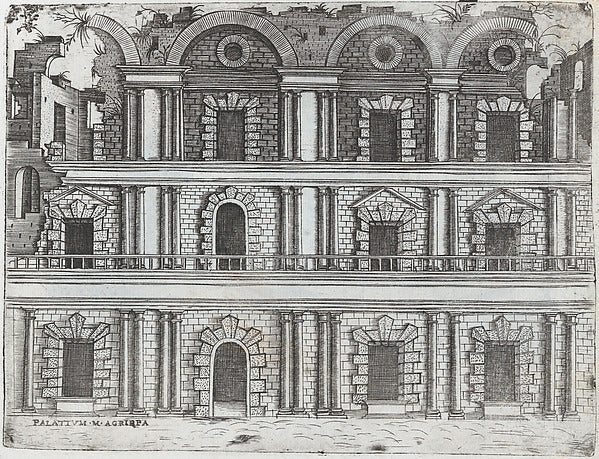 Formerly attributed to Master G.A.:Arcus Vespasiani from a S-16x12"(A3) Poster