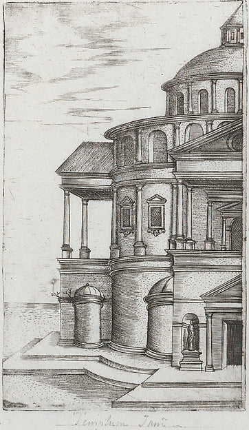 Formerly attributed to Master G.A.:Palatium Se Lugduni [Late-16x12"(A3) Poster
