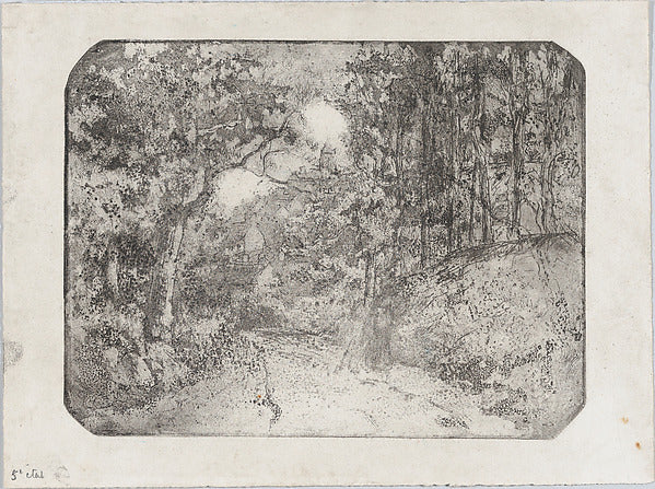 Camille Pissarro:Chemin sous bois à Pontoise 1879-16x12"(A3) Poster