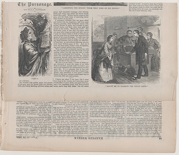 Allow Me to Examine the Young Lady  February 18, 1860-Winslow ,  Poster Print