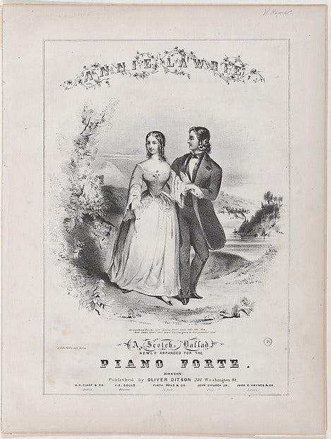 Annie Lawrie  1850–59-Attributed to Winslow Homer ,  Poster Print