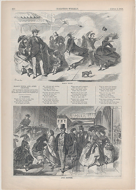 April Showers  April 2, 1859-Winslow Homer ,  Poster Print
