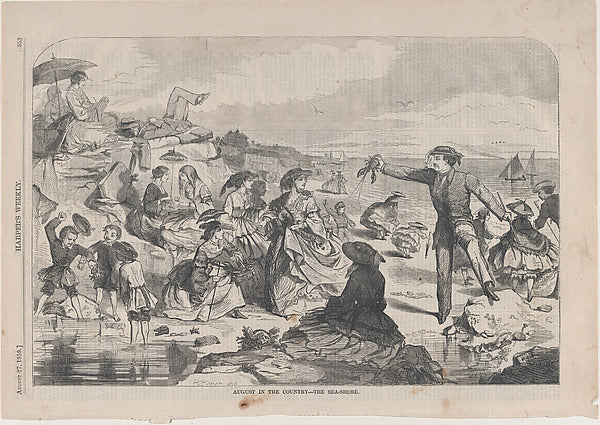 August in the Country – The Sea-Shore  August 27, 1859-Winslow,  Poster Print