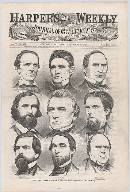 The Seceding Alabama Delegation in Congress  February 9, 1861-,  Poster Print
