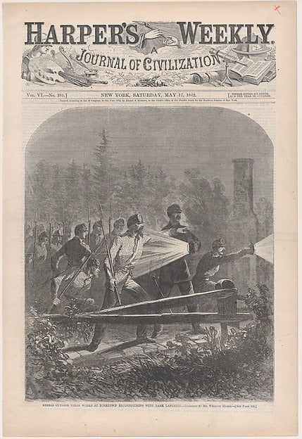 Rebels Outside Their Works at Yorktown  Reconnoitring [sic] wi,  Poster Print