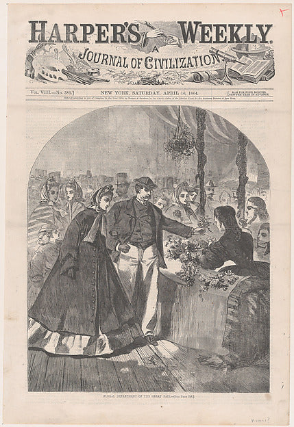 Floral Department of the Great Fair  April 16, 1864-,  Poster Print