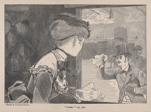 Come – Drawn by Winslow Homer  September 1869-Winslow Homer ,  Poster Print