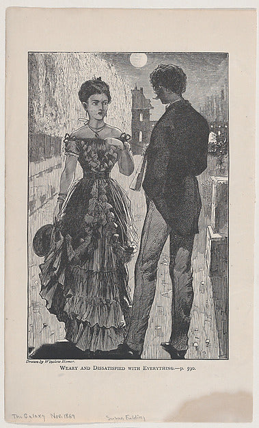 Weary and Dissatisfied With Everything – Drawn by Winslow Home,  Poster Print