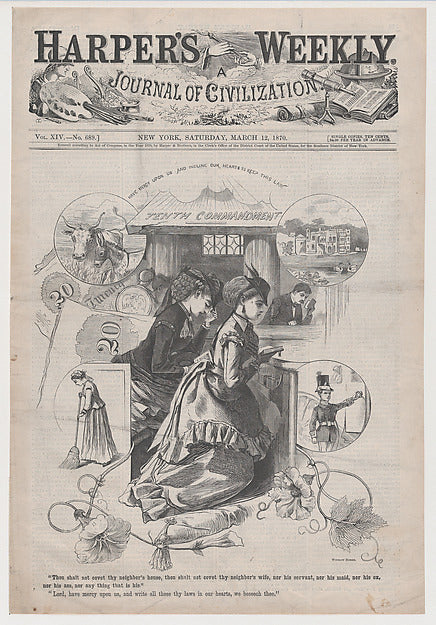 Tenth Commandment  – Winslow Homer  1870-Winslow Homer ,  Poster Print
