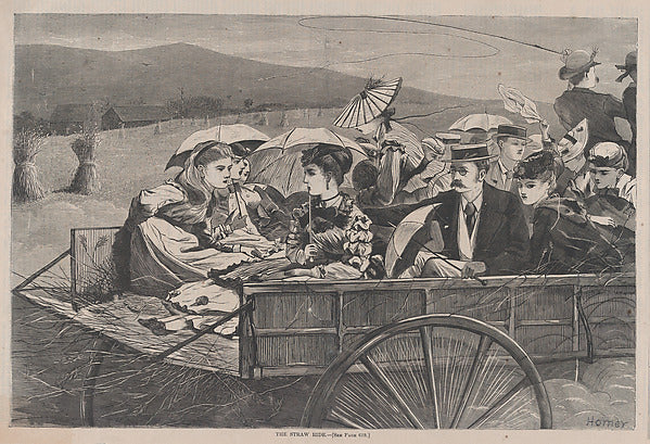 The Straw Ride  September 25, 1869-Winslow Homer ,  Poster Print