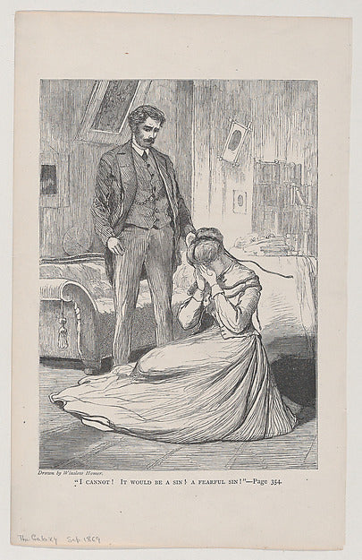 I Cannot! It Would Be a Sin! A Fearful Sin! – Drawn by Winslow,  Poster Print