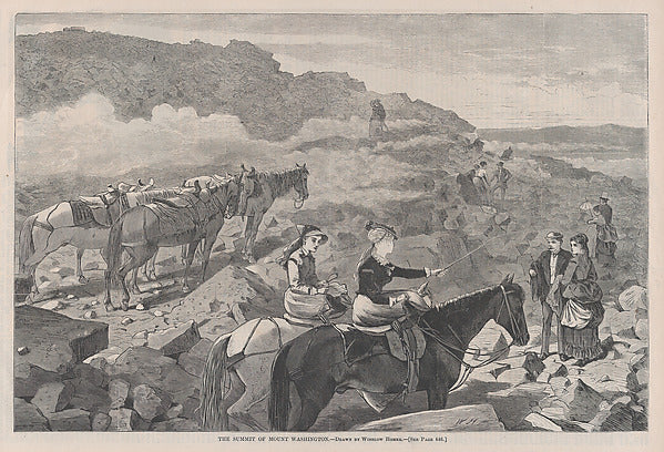 The Summit of Mount Washington – Drawn by Winslow Homer  July ,  Poster Print