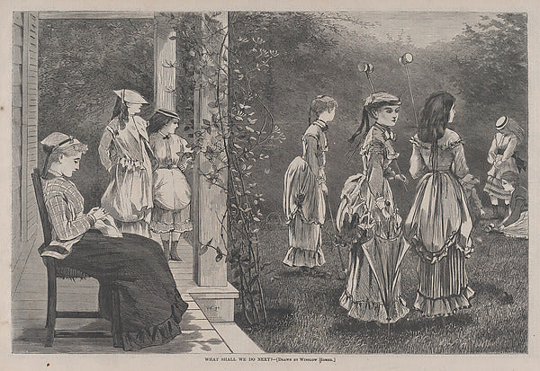 What Shall We Do Next?–Drawn by Winslow Homer  July 31, 1869-W,  Poster Print