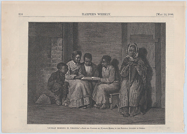 Sunday Morning in Virginia – From the Painting by Winslow Home,  Poster Print