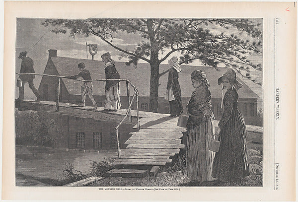 The Morning Bell – Drawn by Winslow Homer  December 13, 1873-W,  Poster Print