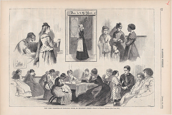 New York Charities – St. Barnabas House  304 Mulberry Street –,  Poster Print