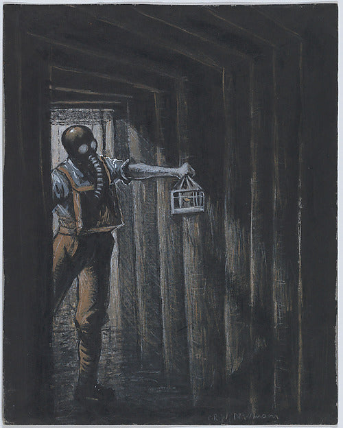Christopher Richard Wynne Nevinson:Tunnellers 1916-16x12"(A3) Poster