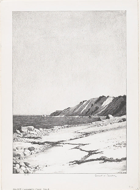 Albert W. Barker:Lambert's Cove No. 4 1939-16x12"(A3) Poster