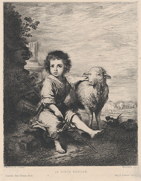 Charles-Albert Waltner , After Bartolomé Estebán Murillo:The-16x12"(A3) Poster