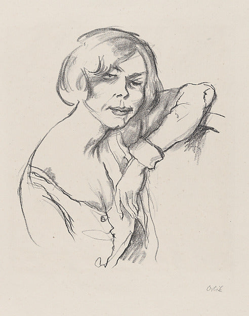Gertrud Eysoldt as Lulu 1919-Emil Orlik ,  Poster Print Wall Art