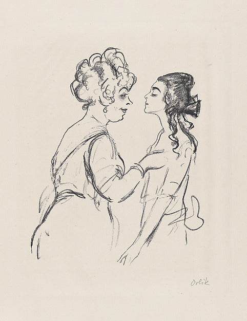 Margarete Kupfer as Magdalene and Hambach as Kadega di Santa C,  Poster Print Wall Art