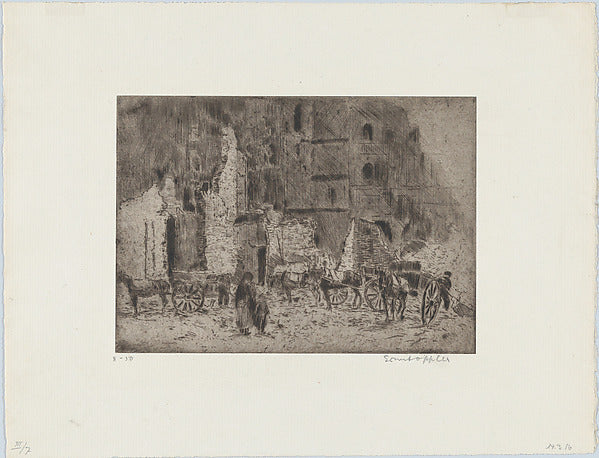 Lille: Ruine 1916-Ernst Oppler ,  Poster Print