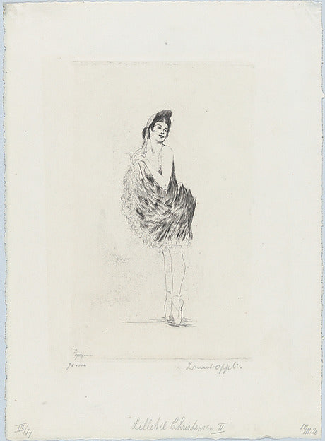 Lillebil Christensen II 1920-Ernst Oppler ,16x12"(A3)Poster