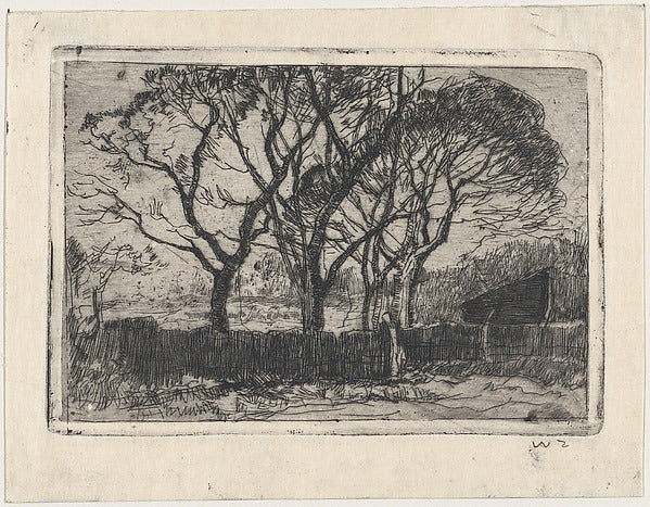 Small Landscape late 19th–early 20th cent-Willem de Zwart ,  Poster Print