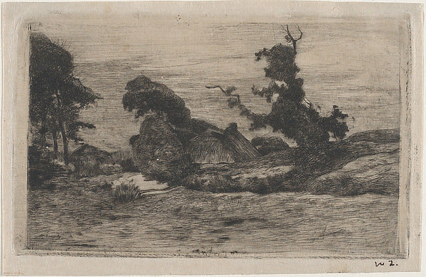 Landscape late 19th–early 20th cent-Willem de Zwart ,  Poster Print