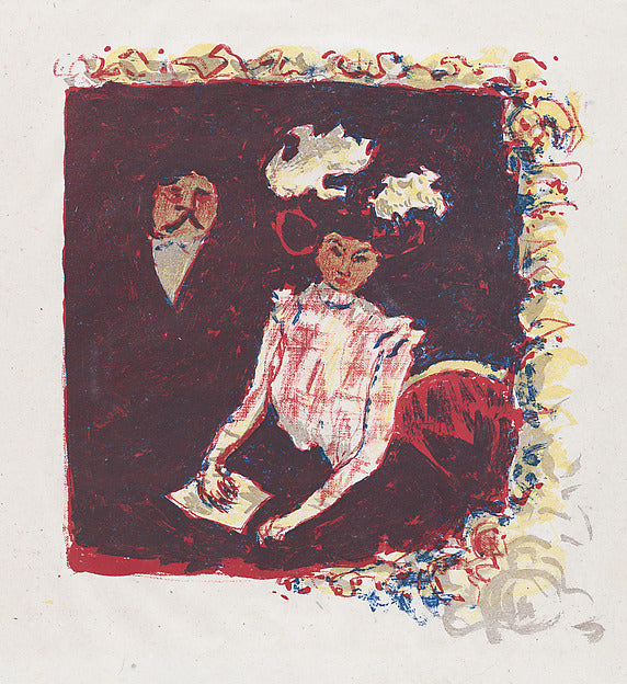 Pierre Bonnard:Frontispiece for Color Lithography by André M-16x12