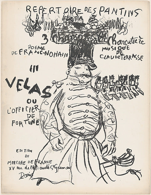 Pierre Bonnard:Velas or Officer Risen from the Ranks 1898-16x12