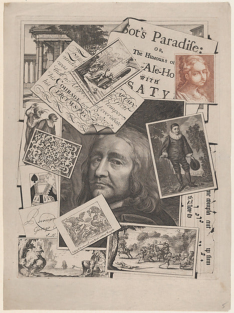 George Bickham, Sr. :Medley Print: Sot's Paradise-16x12"(A3) Poster