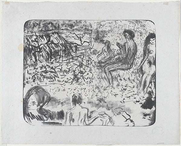 Pierre Bonnard:Nudes in the Fields c1901-16x12