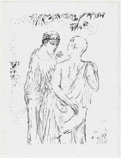 Pierre Bonnard:Two figures walking from "The Life of Saint M-16x12"(A3) Poster