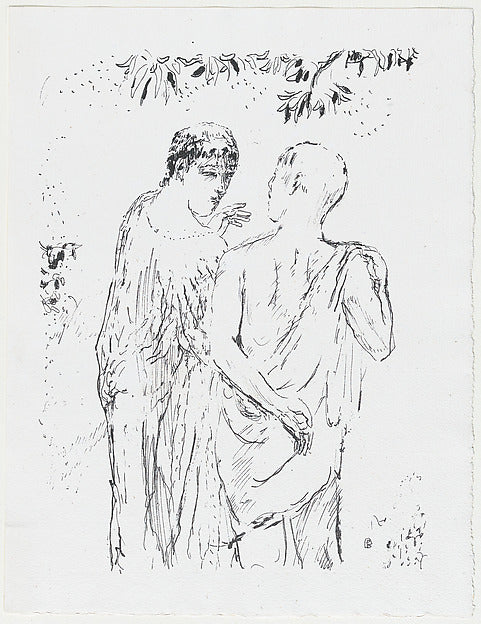 Pierre Bonnard:Two figures walking from 