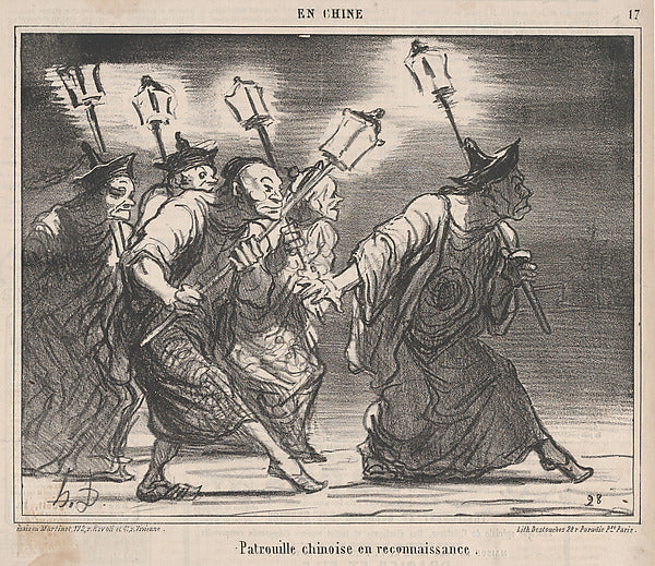 Honoré Daumier:Patrouille chinoise en reçonnaissance from En-16x12"(A3) Poster