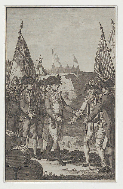 The Surrender of Earl Cornwallis  to General Washington & Coun,  Poster Print Wall Art