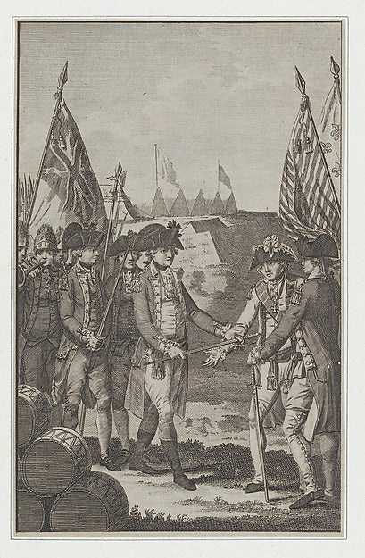 The Surrender of Earl Cornwallis  to General Washington & Coun,16x12