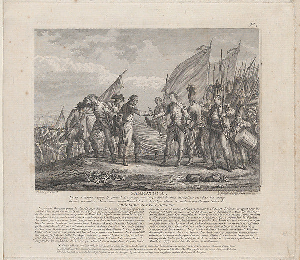 Sarratoga [sic]  c1770-Godefroy, After Fauvel ,  Poster Print Wall Art