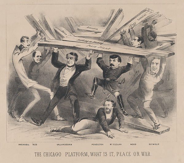 The Chicago Platform  What is It  Peace or War c1864-Anonymous, Poster Print