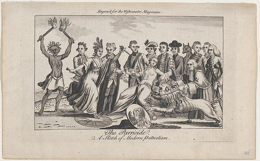 The Parricide  a Sketch of Modern Patriotism May 1, 1776-Anony, Poster Print