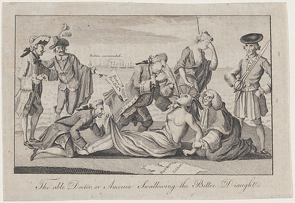 The Able Doctor  or America Swallowing the Bitter Draught May , Poster Print