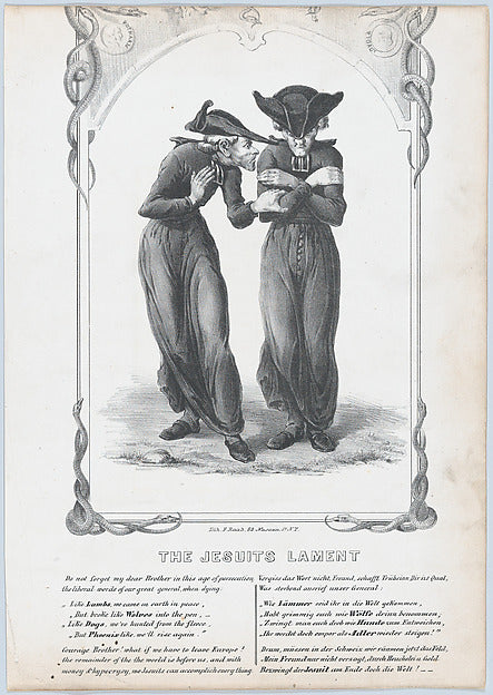 The Jesuits' Lament before 1854-, Poster Print