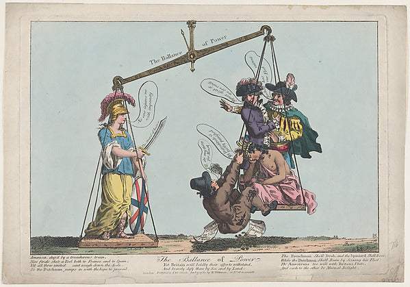 The Ballance [sic] of Power January 17, 1781-R. S. , Poster Print