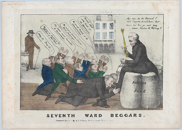 Seventh Ward Beggars 1839-,  Poster Print Wall Art