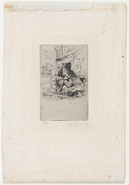 Auguste Brouet:Design for Trade Card late 19th–early 20th ce-16x12"(A3) Poster