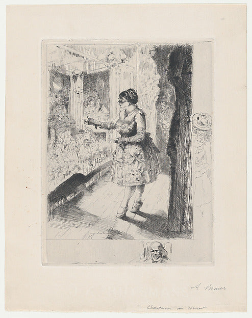 Auguste Brouet:Singer at a Concert 1929-16x12"(A3) Poster