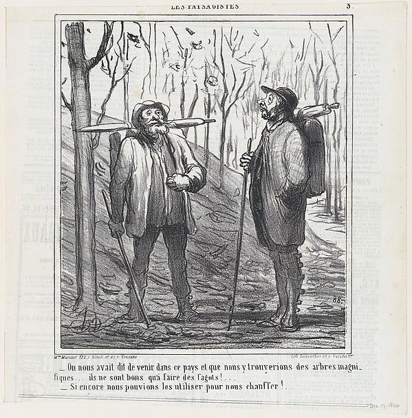 Honoré Daumier:They told us to come to this region and we wo-16x12"(A3) Poster